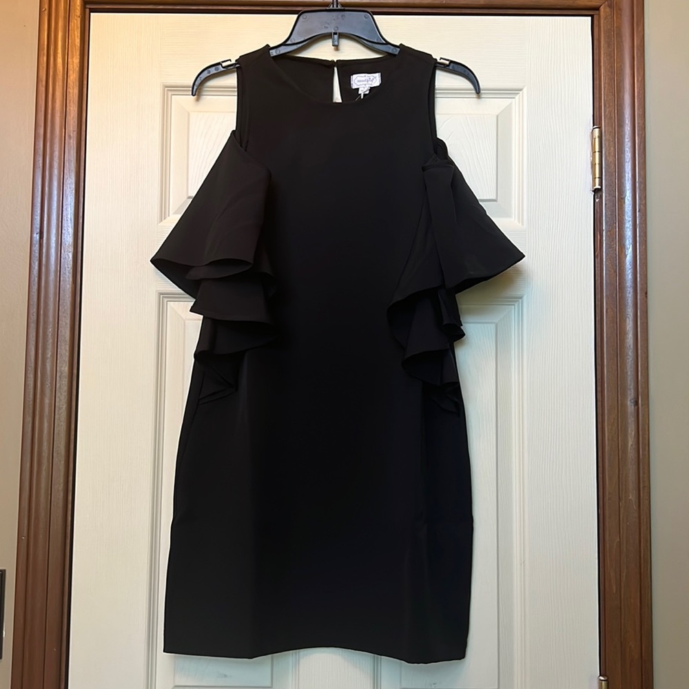 Mud Pie black cold shoulder dress NWT